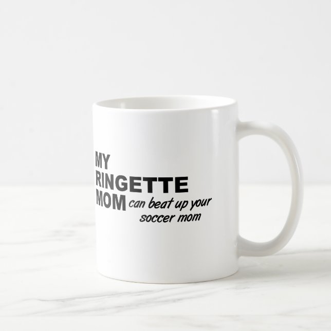 Tasse drôle de maman de ringette (Droite)