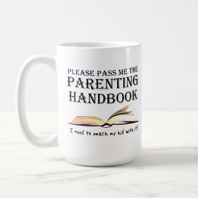 Tasse drôle de manuel de Parenting (Gauche)