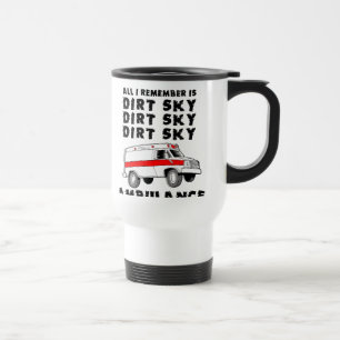 Tasse drôle de moto de motocross ambulance ciel sa