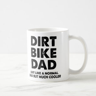 Tasse drôle de motocross de papa de vélo de saleté