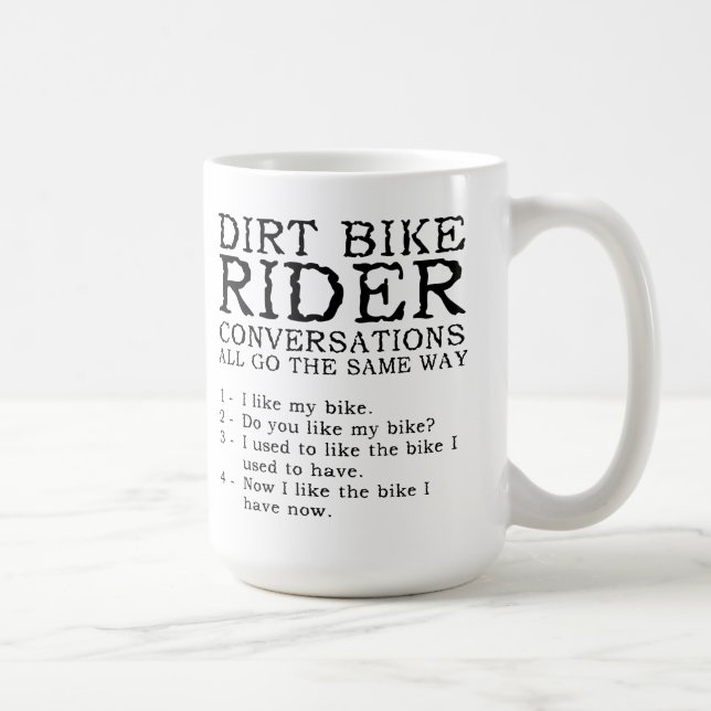 Tasse drôle de Motocross pour les conversations su (Droite)