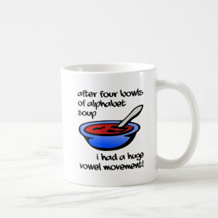 Tasse Drôle de Mouvement de Voyelle