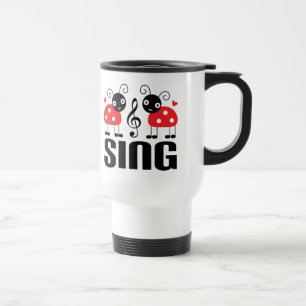 Tasse drôle de musique de chanteur de choeur