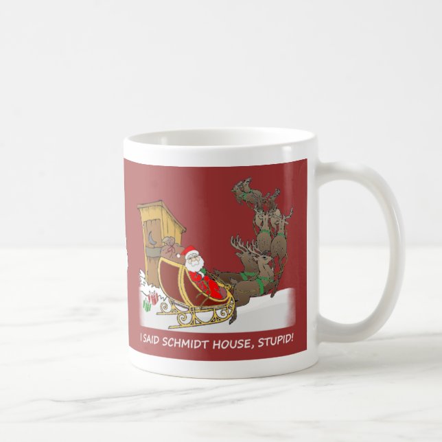 Tasse drôle de Noël de Chambre de Schmidt (Droite)