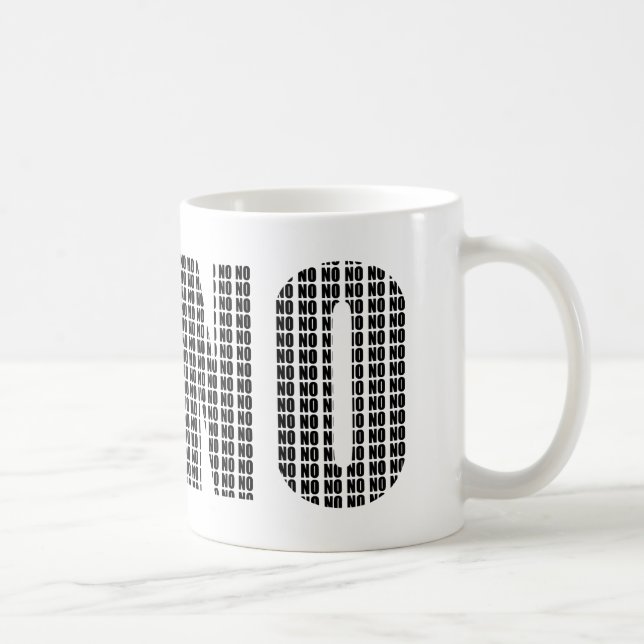 Tasse Drôle de Non Non pour Café et Thé (Droite)