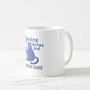 Tasse drôle de notes de lecture et de roast