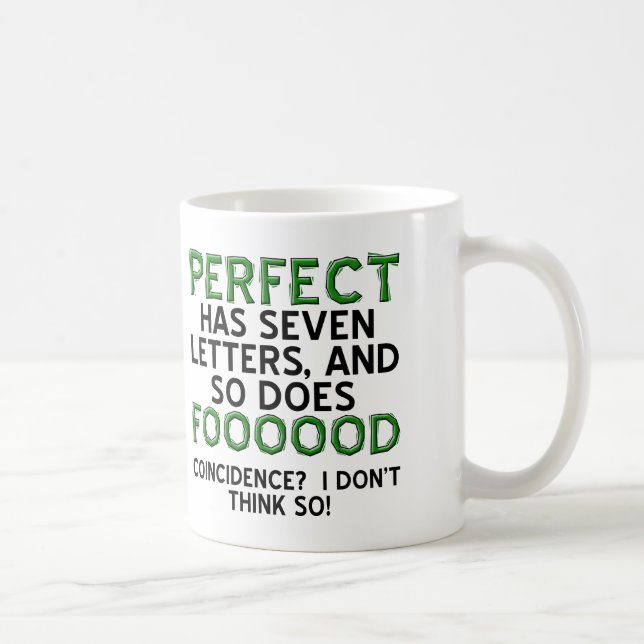 Tasse drôle de nourriture parfaite ou mug de voyag (Droite)