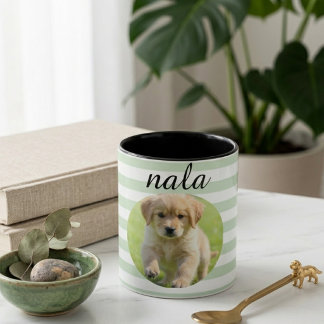 Tasse drôle de papa de chien personnalisée avec un