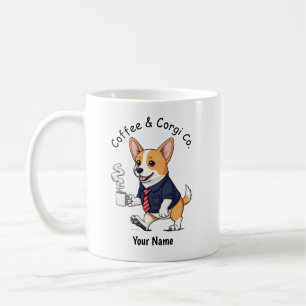 Tasse drôle de Pembroke Welsh Corgi en costume d'a