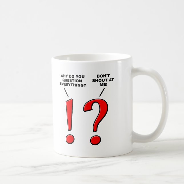 Tasse drôle de ponctuation (Droite)