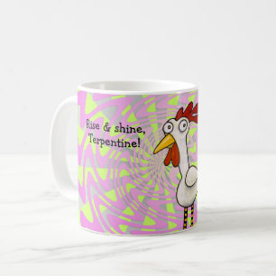 Tasse drôle de poulet
