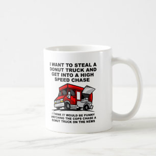Tasse Drôle de Poursuite de la Police de Beignet