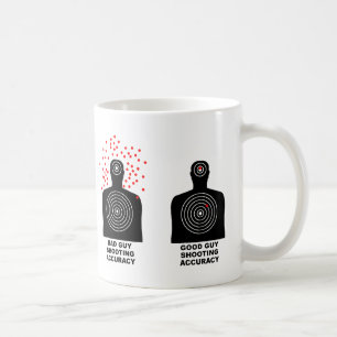 Tasse drôle de précision de tir