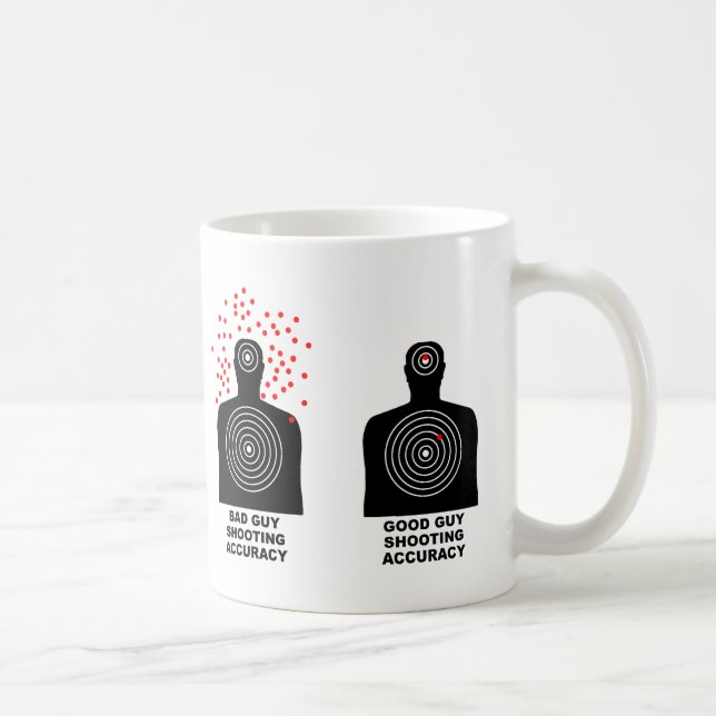 Tasse drôle de précision de tir (Droite)
