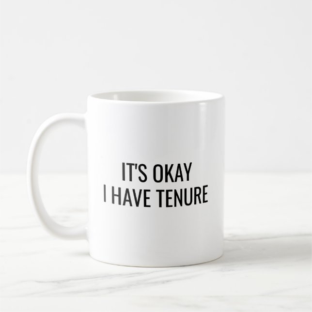 Tasse drôle de professeur titulaire : C'est Okay j (Gauche)
