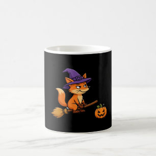 Tasse drôle de renard sorcière Halloween