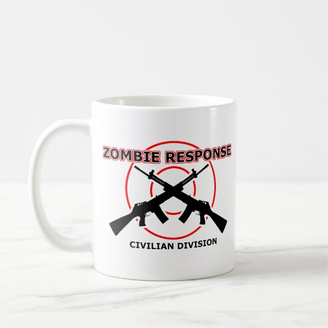 Tasse drôle de réponse de zombie humour (Gauche)