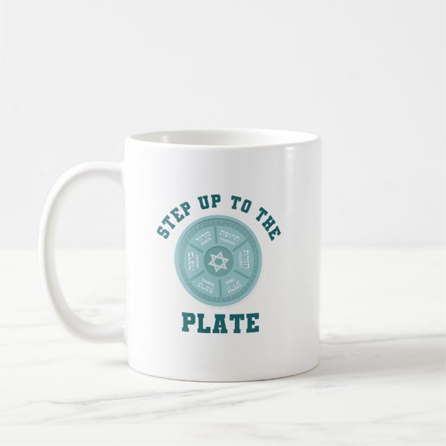 Tasse drôle de Seder de Pâque juive Step Up To Pla (Gauche)