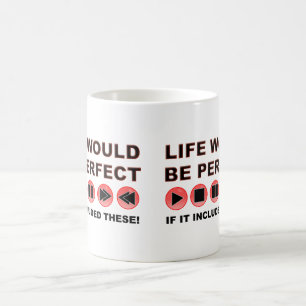 Tasse drôle de télécommande de vie