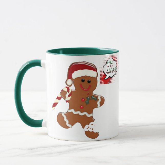 tasse drôle de vacances de Noël de biscuit de (Gauche)
