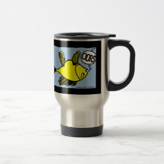 Tasse drôle de voyage de bande dessinée de
