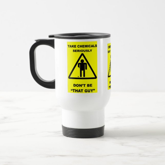 Tasse drôle de voyage de sécurité (Gauche)