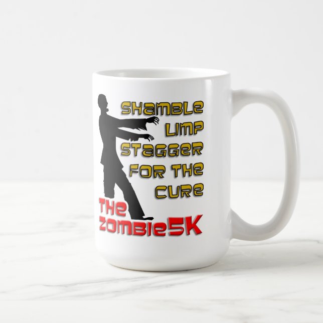 Tasse drôle de Zombie 5K (Droite)
