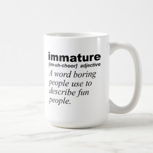 Tasse Drôle Définition Immature