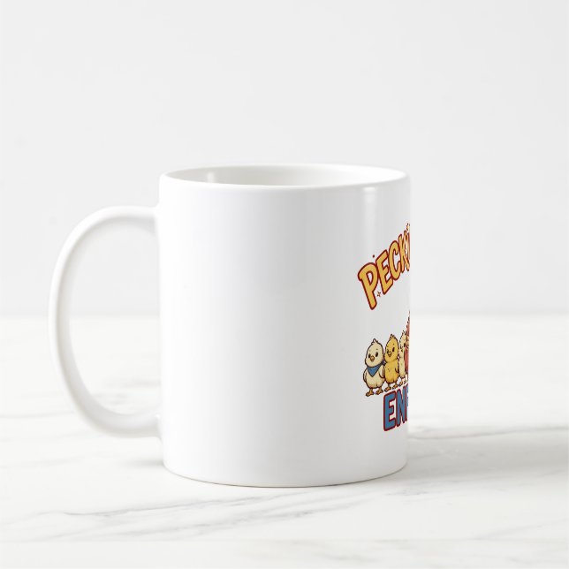 Tasse drôle d'Enforceur de l'Ordre de Picorage de  (Gauche)