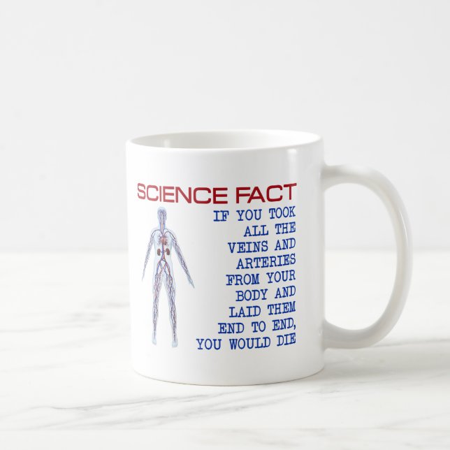 Tasse Drôle des Veines de la Science (Droite)