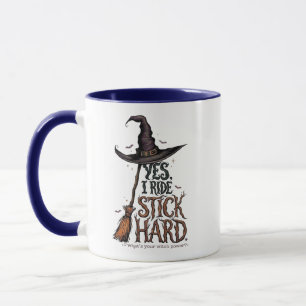 Tasse drôle d'Halloween de sorcière - Oui je condu