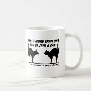 Tasse drôle d'humour Peau de chat mignonne