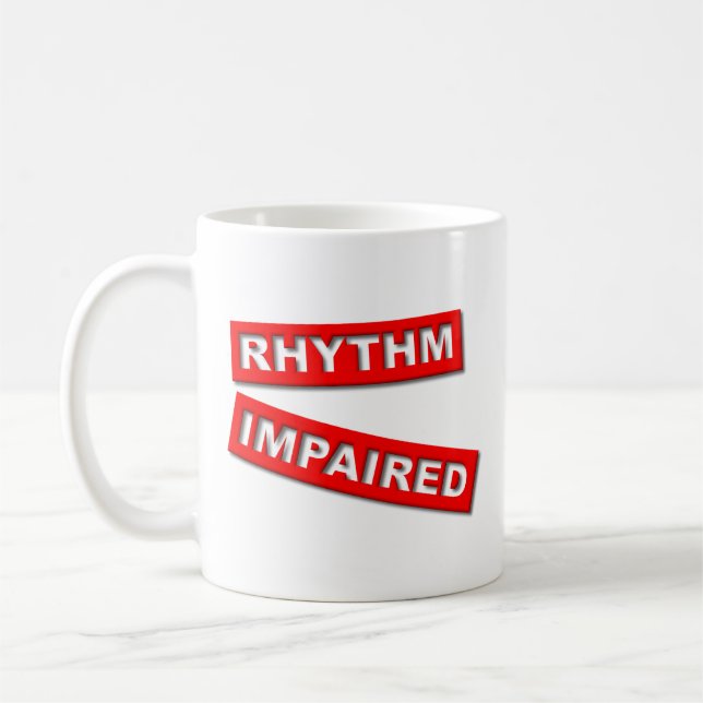 Tasse drôle d'humour Rythme altéré (Gauche)