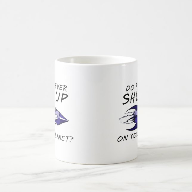 Tasse drôle d'insulte humour ferme-la (Centre)
