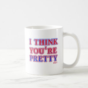 Tasse drôle d'insultes humour laide jolie