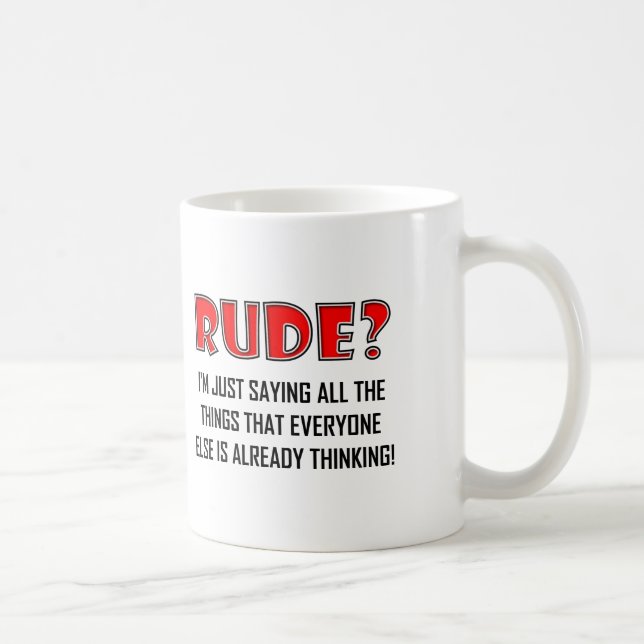 Tasse Drôle Dire des Choses Méchantes (Droite)