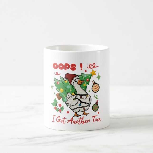 Tasse drôle d'oie de Noël – Oups (Centre)