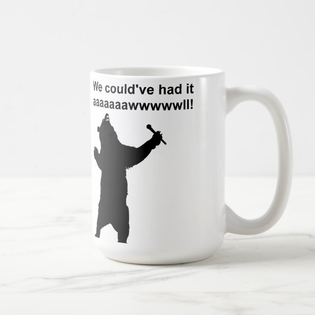 Tasse drôle d'ours qui chante (Droite)