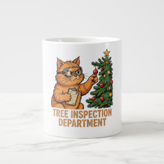 Tasse drôle du département d'inspection de l'arbre
