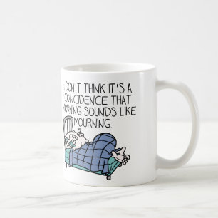 Tasse drôle du matin sonne comme matin