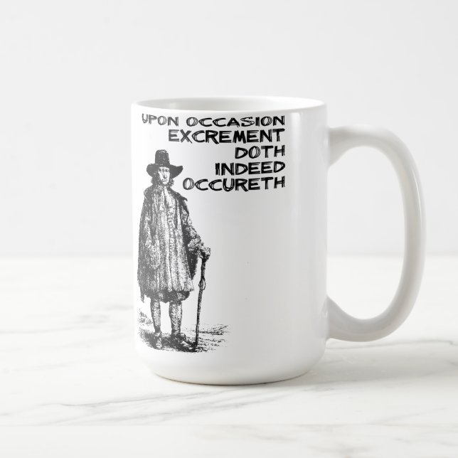 Tasse drôle en effet Occureth d'excrément de Doth (Droite)