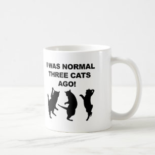 Tasse Drôle il y a Trois Chats Normaux ou Tasse de
