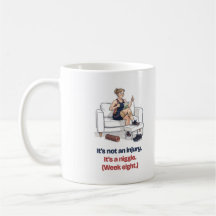 Tasse drôle 'Juste une petite gêne' pour une femme