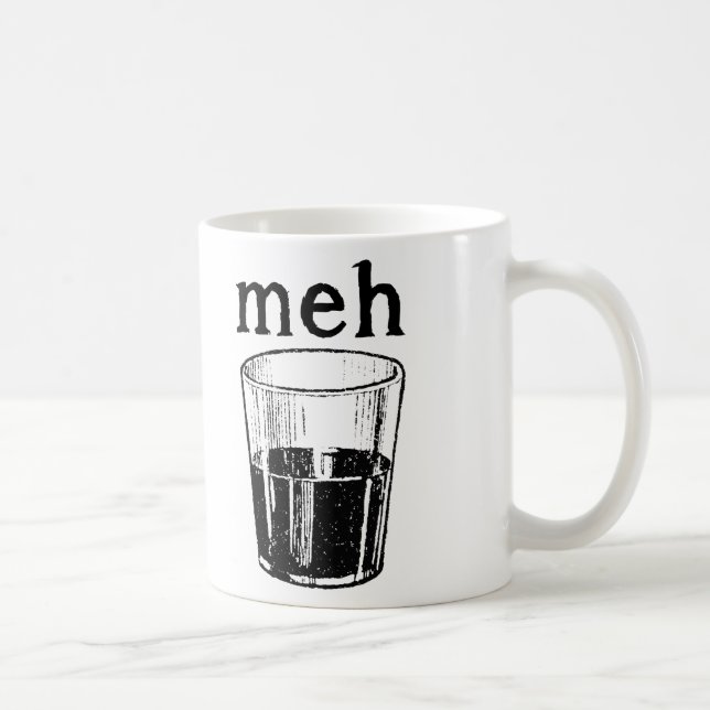 Tasse drôle Meh (Droite)