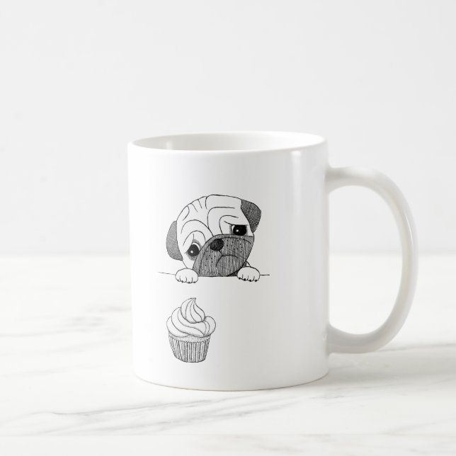 Tasse drôle mignonne d'amoureux des chiens de (Droite)