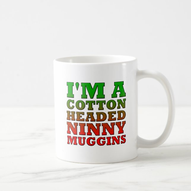 Tasse Drôle Ninny Muggins à Tête de Coton (Droite)