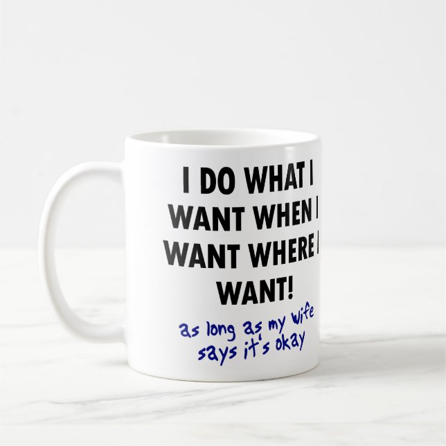 Tasse drôle ou mug de voyage avec citations sur la (Gauche)
