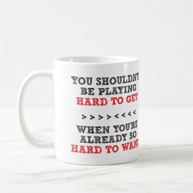 Tasse drôle ou tasse de voyage difficile à obtenir (Gauche)