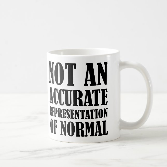 Tasse drôle ou tasse de voyage Pas normale (Droite)