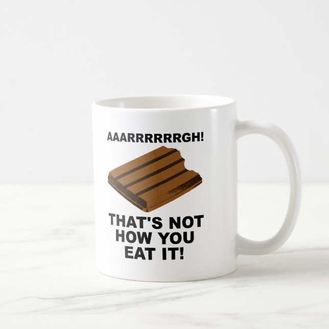 Tasse drôle pas comment vous le mangez (Droite)